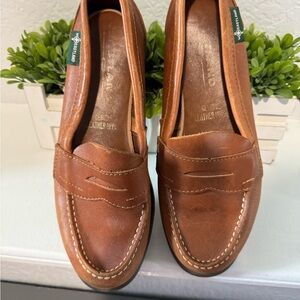 Eastland Brown Leather Flats Classic Loafers